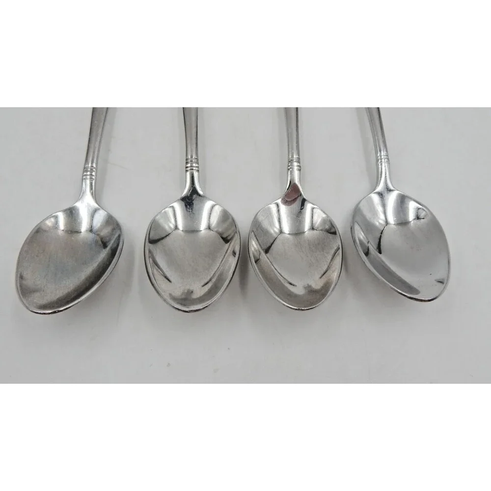 Oneida ASTRAGAL Heirloom 18/10 Oval Teaspoon 6 Inch Flatware Set of 4